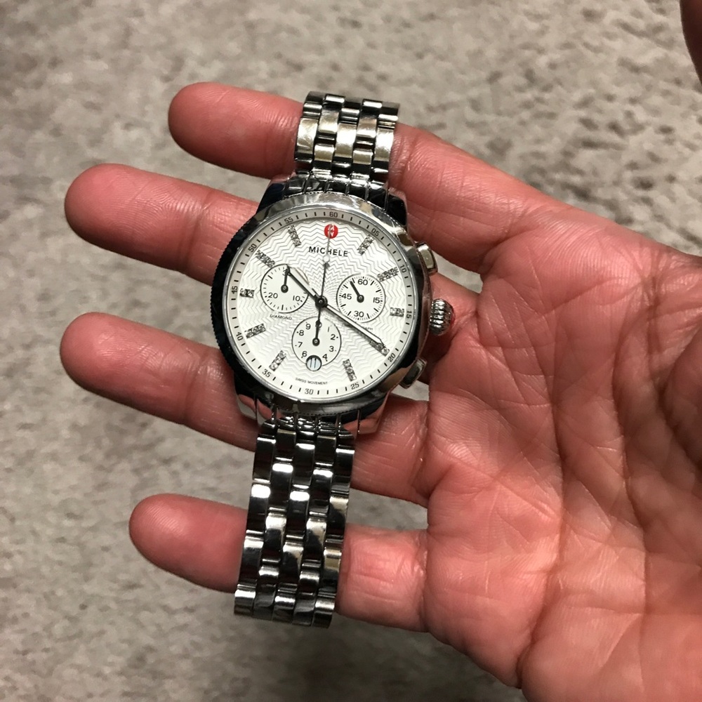 Michele Uptown Watch with diamonds